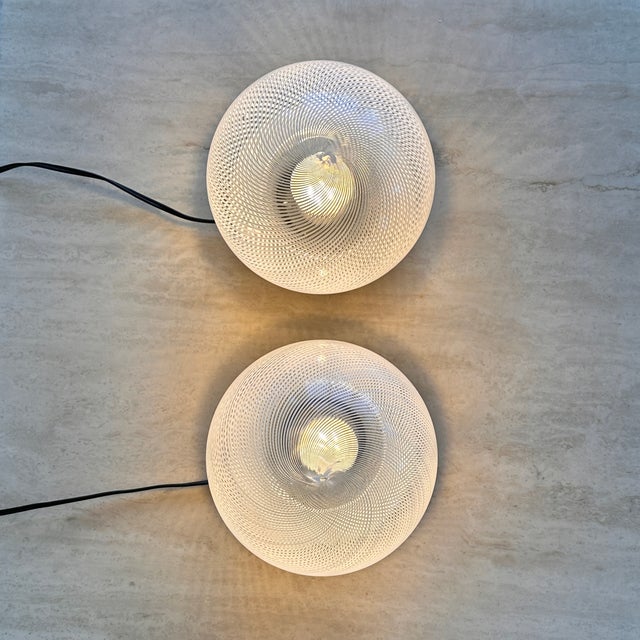 1960s Dante Swirl Murano Glass Table Lamp attributed to Paolo Venini, 1960s For Sale - Image 5 of 17