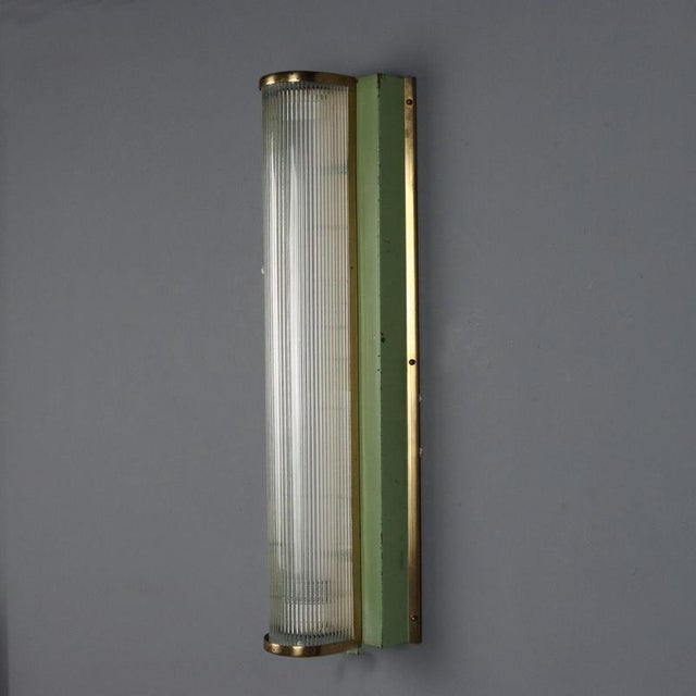 Mid 20th Century Vintage Glass Wall Lamp, 1940s For Sale - Image 5 of 7