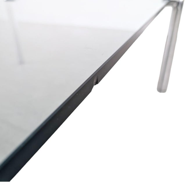 Mid-Century Modern Coffee Table in Glass and Metal, 1980 For Sale - Image 6 of 8