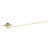 Antique Art Nouveau 14k Gold & Jade Green Glass Stickpin For Sale - Image 11 of 12
