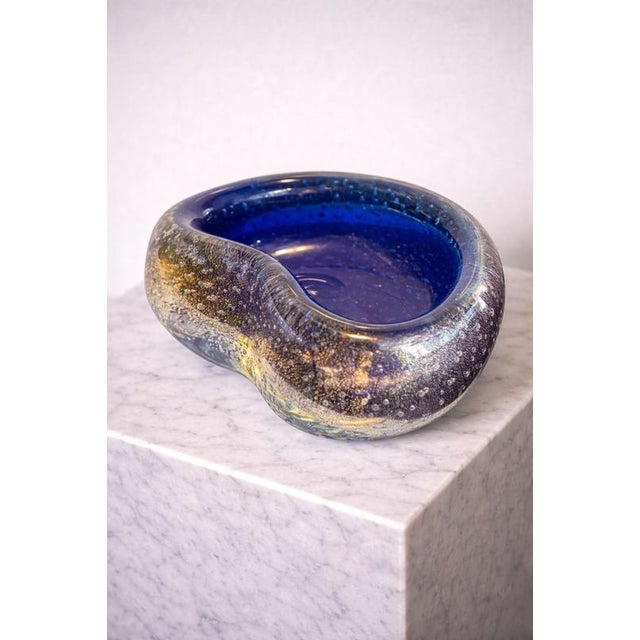 1950s Murano Bullicante Glass Ashtray from Seguso, 1950s For Sale - Image 5 of 9