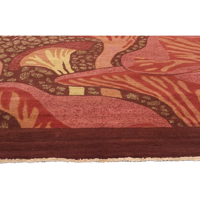 Organic Modern Moser Mushroom Biophilic Rug - 09'10 X 13'10. For Sale - Image 4 of 9