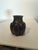 Art Nouveau Art Nouveau Iridescent Bulbous Art Glass Vase Melon-Ribbed Plum, Green For Sale - Image 3 of 4