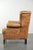 Wing Chair in Light Cowhide Leather For Sale - Image 5 of 14