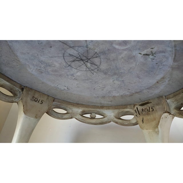 1920s Italian Pink Marble Cafe Style Side Table For Sale In Santa Fe - Image 6 of 6