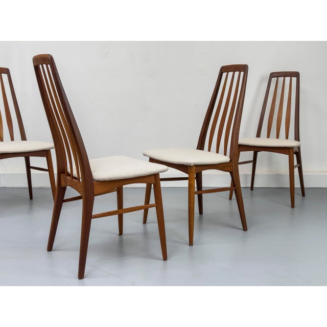 Wood Teak Eva Chairs by Niels Koefoed for Koefoeds Hornslet, 1960s, Set of 6 For Sale - Image 7 of 18
