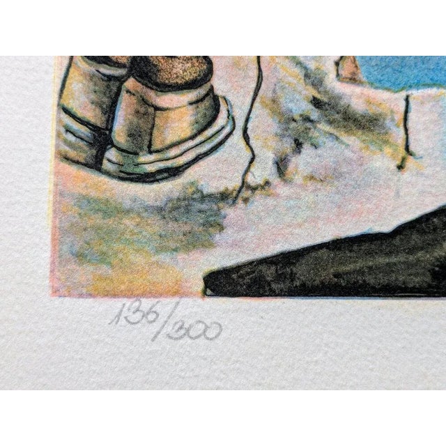 Salvador Dali, Family of Marsupial Centaurs, Hand-Signed Color Lithograph, 1970s For Sale - Image 4 of 5