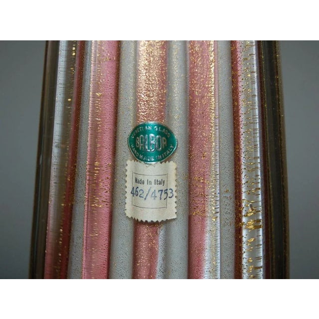 Vintage Murano Glass Lamps Lavender White For Sale In Atlanta - Image 6 of 8