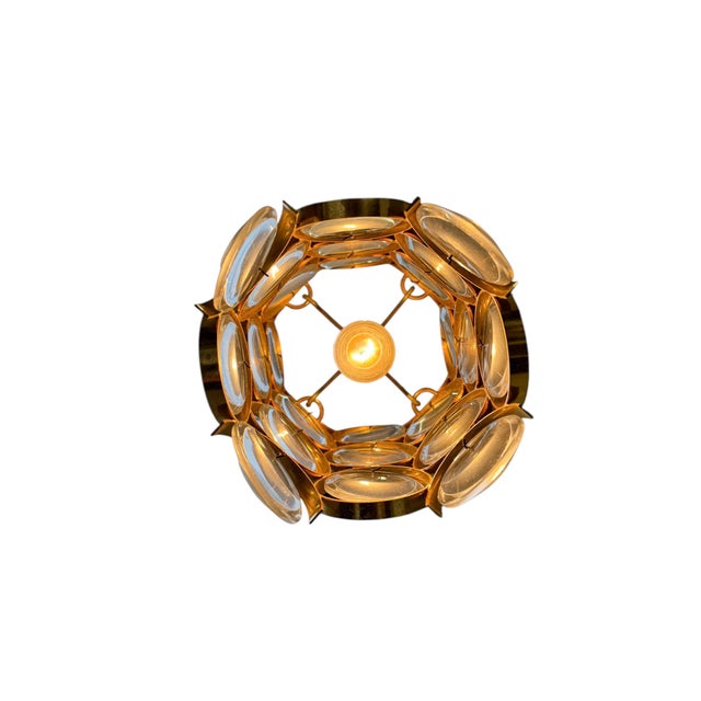 Hollywood Regency Pendant Lamp by Gaetano Sciolari for Palwa, 1970s For Sale - Image 8 of 12