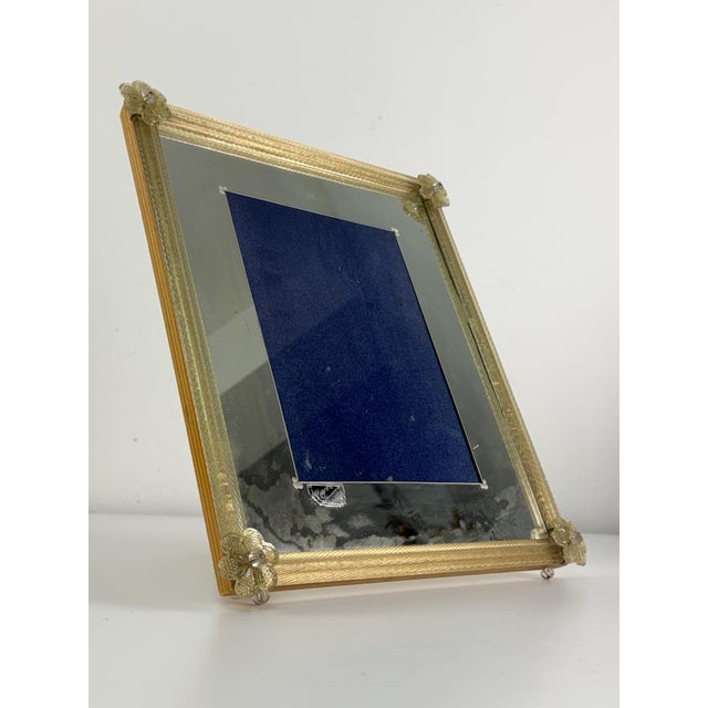 1950s Mid-Century Murano Glass Photograph Holder by Ongaro & Fuga, 1954 For Sale - Image 5 of 13