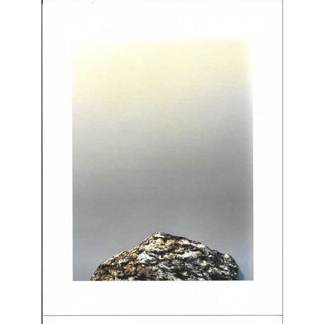 2020 mixed media print by photographer Richard Frank. "The Stewart Stone / Found: Friday, July 13, 2018 / on Pitcher...