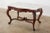 Curvaceous 19th century English Victorian library table or writing table desk. The table features a 1" inch thick slab of...