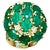 12.5 Ct Natural Brazilian Emerald & Dimond Dome Shape Cocktail Ring 14 Kt Y Gold For Sale - Image 15 of 18