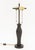Metal Late 20th Century Modern Giacometti Style Patinated Bronze Table Lamp For Sale - Image 7 of 7