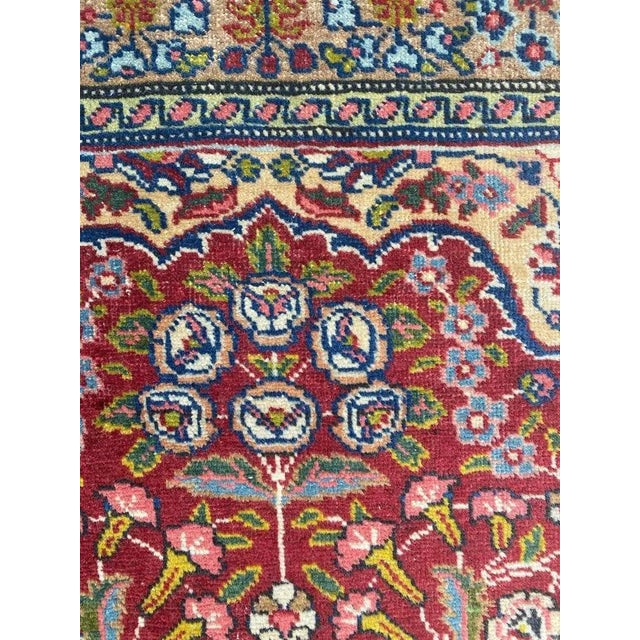 Antique Fine Tabriz Rug For Sale - Image 11 of 18