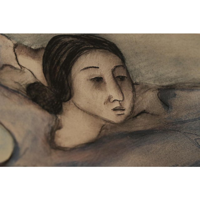 Add a touch of iconic 1980s Desert Modernism to your space with this beautifully framed vintage print of "Jeanette" (1980)...