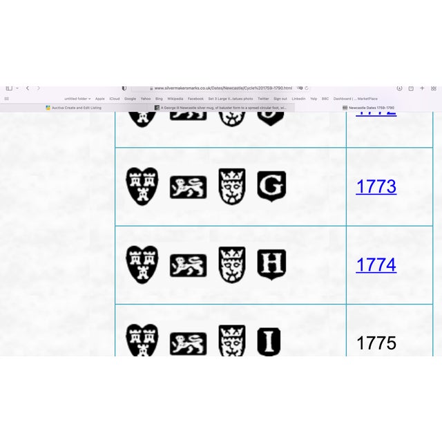 Rare 18th Century Georgian Sterling Silver Tankard, Newcastle Dated 1774 by Silversmith John Langlands For Sale - Image 6 of 14