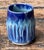 Vintage Studio Pottery Blue Ceramic Vase For Sale - Image 9 of 18