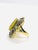 Bochic “Capri” Vintage Sapphire, Peridot & Lemon Quartz Ring — 18K Gold & Silve For Sale In New York - Image 6 of 11