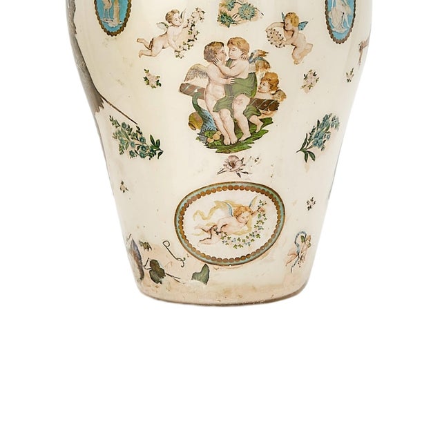 Early 19th Century Victorian Decalomania Decorative Vase, London For Sale - Image 10 of 11