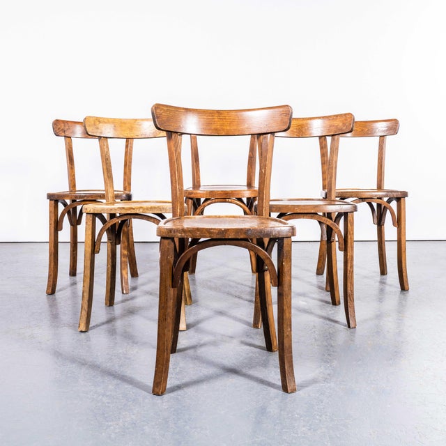 1950s Dark Oak and Bentwood Dining Chair, 1950s For Sale - Image 5 of 9