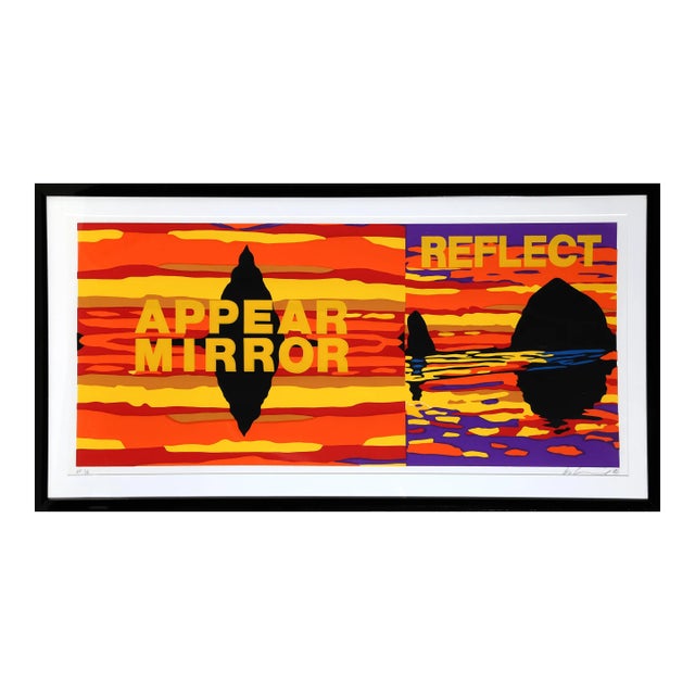 Les Levine, Appear Mirror Reflect, Silkscreen For Sale