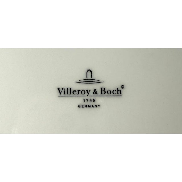 2000 - 2009 Set of Two Villeroy & Boch Montana Jeans Pattern Salad Plate For Sale - Image 5 of 5