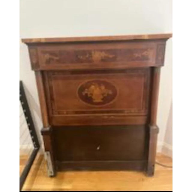 Late 19th Century Empire Marquetry Headboards a Pair For Sale - Image 5 of 5