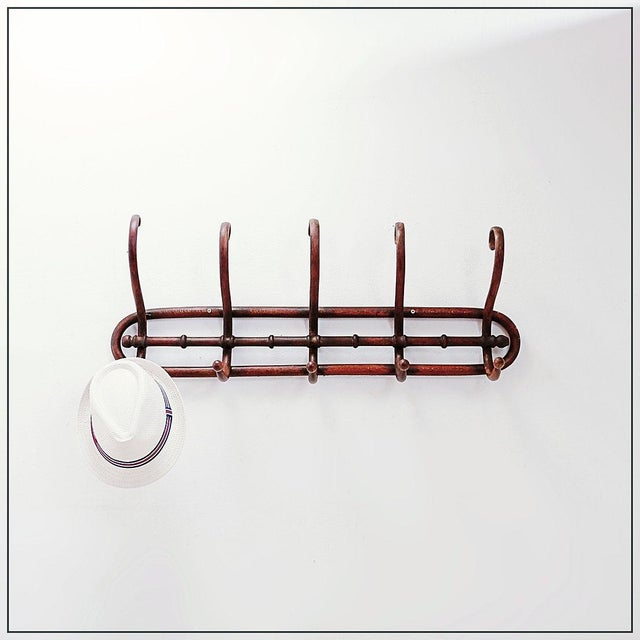 Bentwood Wall-Mounted Coat Rack For Sale - Image 12 of 12