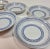 Blue Vintage Blue Greek Key Dessert Bowls- Set of 6 For Sale - Image 8 of 9