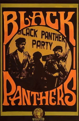 Diamond, Black Panthers Party, Original Mixed Media on Canvas, 2017