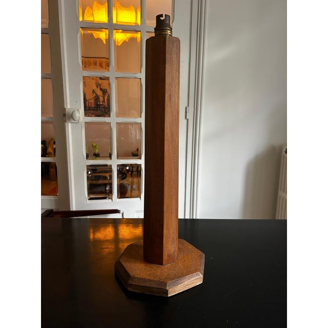 Modernist Wooden Lamp, 1940s For Sale - Image 6 of 11