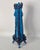 Art Nouveau Auguste Jean Antique Blue Footed Vase Art Nouveau Enamel Paint Berries Tall 12" For Sale - Image 3 of 17