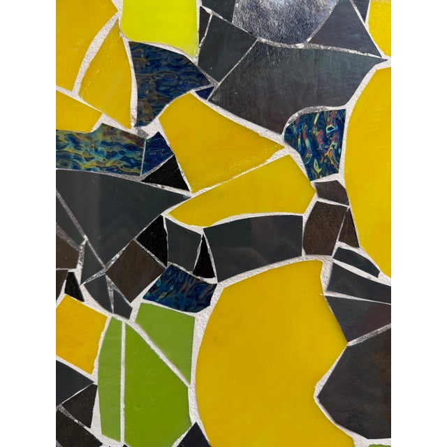 Glass 2024, Untitled, Colorful Abstract, Custom Framed Glass Mosaic on Board, Artist Mila Apperlo For Sale - Image 7 of 9