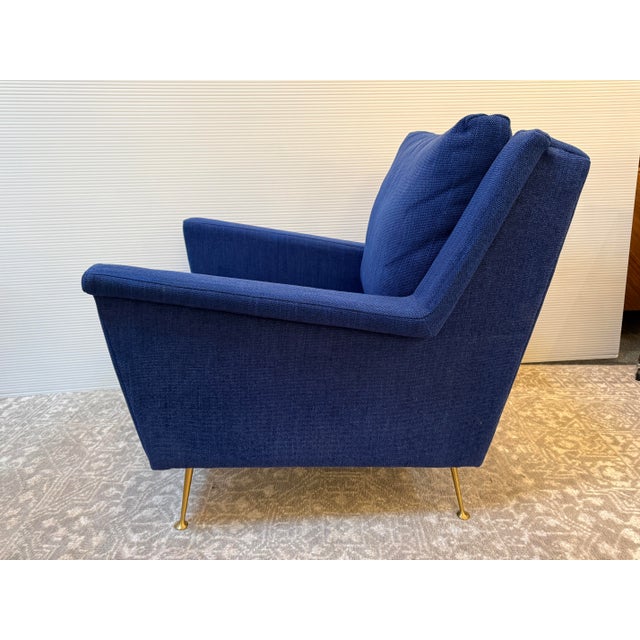 2010s West Elm Carlo Mid Century Arm Chair For Sale - Image 5 of 12