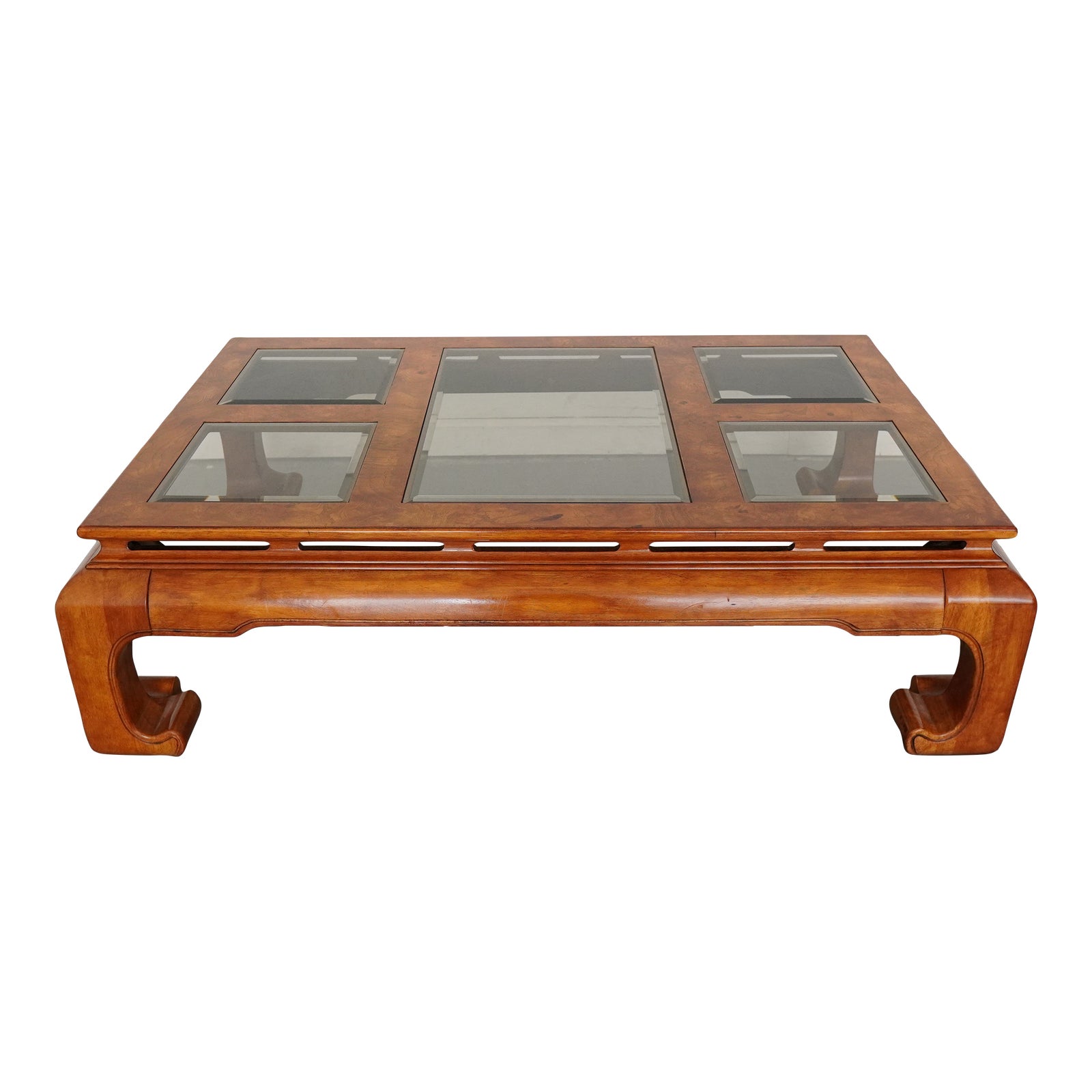 Vintage Century Furniture Burlwood Coffee Table | Chairish