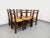 Vintage Brutalist Chairs in Oak and Straw, 1960s, Set of 6 For Sale - Image 4 of 18