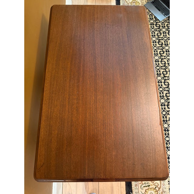 American Antique 19th Century American Empire Walnut Library Table (36") For Sale - Image 3 of 18