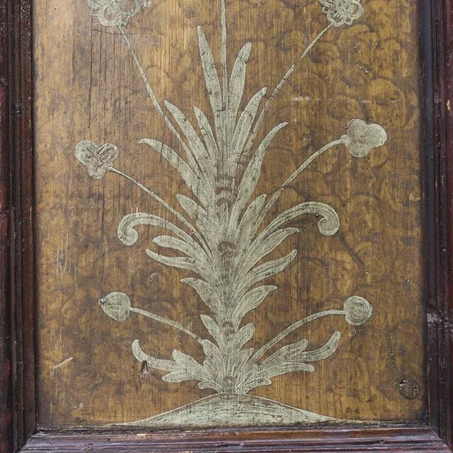 Painted Folk Art Marriage Cabinet 1769 For Sale - Image 11 of 14