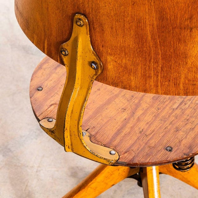 Swivel Desk Chair Sprung Seat by Giroflex, 1950s For Sale - Image 8 of 11