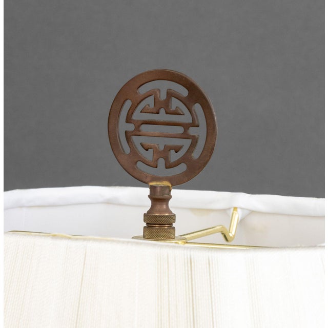 White James Mont Style Figural Ceramic Table Lamps, Pair For Sale - Image 8 of 14