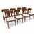 Solid walnut chairs. Modern Klismos dining chairs with upholstered seats cushions. The Robsjohn Gibbings style Klismos...