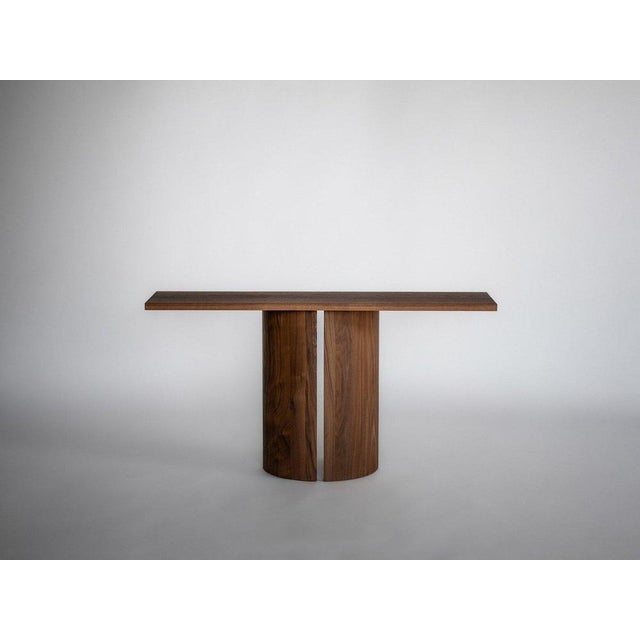 Wood Aperta C1 100 American Walnut Console Table by Mokko Amsterdam For Sale - Image 7 of 10