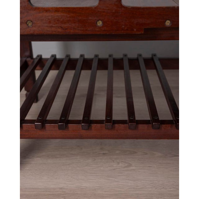 Wood Vintage Italian Coffee Table with Pull-Out Tray, 1960s For Sale - Image 7 of 11