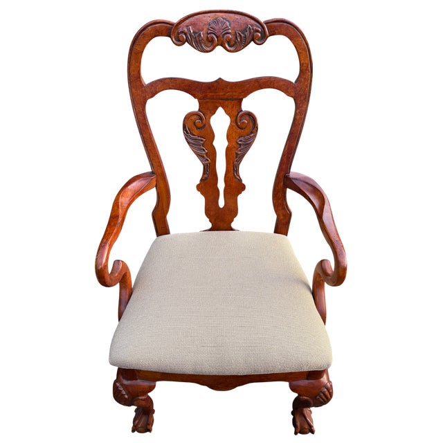 Late 20th Century Attributed to Hickory White Hampton Collection Dining Chairs - Set of 8 For Sale In Indianapolis - Image 6 of 18