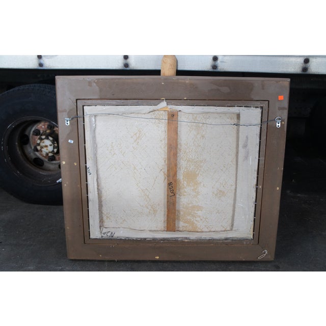 Vintage Waterfowl Fruit & Vegetable Still Life Oil Painting on Canvas Framed For Sale - Image 4 of 12