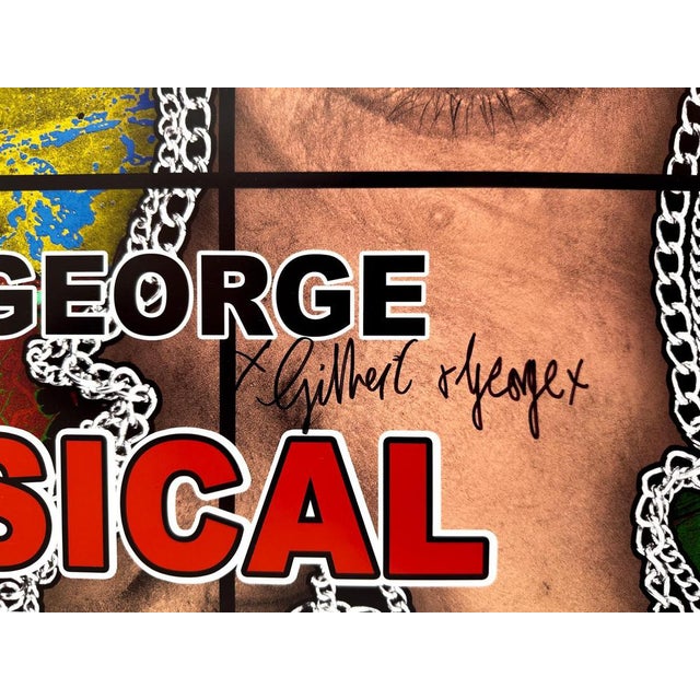 Gilbert & George, Original Hand-Signed The Paradisical Pictures Poster, 2023, Print For Sale - Image 6 of 8