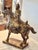 1960s Vintage Tang Dynasty Style Chinese Gilded Wood Horse and Warrior Figure For Sale - Image 5 of 7