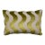 Citron Reversible Cut Velvet Wave Accent Pillow Cover and Insert For Sale