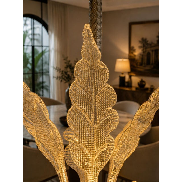 1940s Murano Glass Chandelier attributed to Ercole Barovier, 1940s For Sale - Image 5 of 18